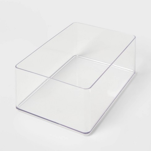 9x6x3.25 Large Plastic Bathroom Tray Clear - Brightroom™ : Target