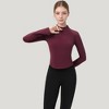 Anna-Kaci Active Women's Long Sleeve Active Top with Half Zip Front and Slim Fit - 3 of 4