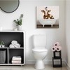 Stupell Industries Cow in Bathtub with Perched Bird Animals Canvas Wall Art - 2 of 4
