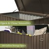 WELLFOR 150 gal Outdoor Waterproof Storage Steel Deck Box Dark Brown - 4 of 4