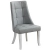 Kings Brand Furniture Milan Vinyl Upholstery Kitchen Dinette Dining Room Side Chairs, Set of 2, Blue/White - 4 of 4