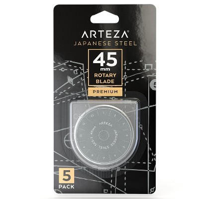 Arteza Rotary Cutter Blades for Crafting, 45mm - 6 Pack (ARTZ-8098)