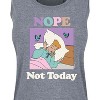 Women's - Disney Princess - Nope Not Today Graphic Racerback Tank - 2 of 4