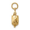 Black Bow Jewelry 14k Yellow Gold 3D Polished Teapot Charm - 2 of 4