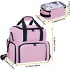 Paaaawaters Large Cosmetic Bag with 4 Removable Case and 2 Removable Dividers Double Layer Travel Storage Organizer - 2 of 4