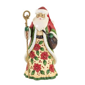 Jim Shore 10.0 Inch Beautiful Christmas Santa Heartwood Creek Santa Figurines - 1 of 3