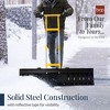 Best Choice Products 48in Hand Snow Pusher w/ 2 Wheels, Adjustable Handle, Blade Angle, Reflective Tape - 3 of 4