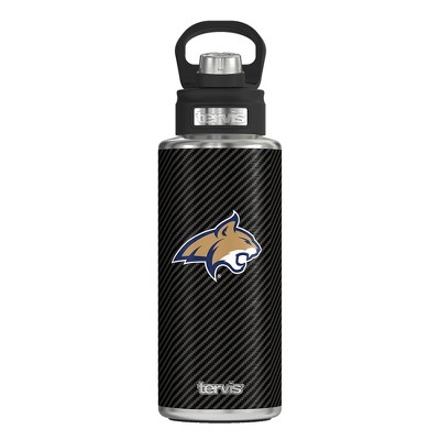 NCAA Montana State Bobcats 32oz Carbon Fiber Stainless Steel Water Bottle