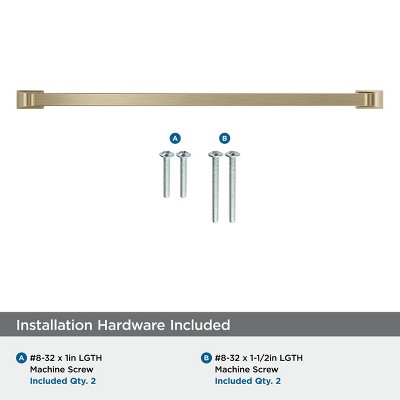 Golden Champagne 12-5/8" Polished Bronze Bar Pull