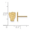 Black Bow Jewelry 14k Yellow Gold North Carolina State Wolfpack NCAA Post Earrings - 2 of 3