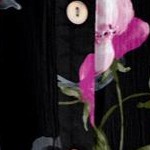 black painted floral