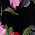 black painted floral