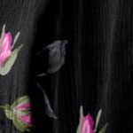 black painted floral