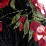 black painted floral