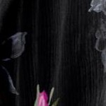 black painted floral