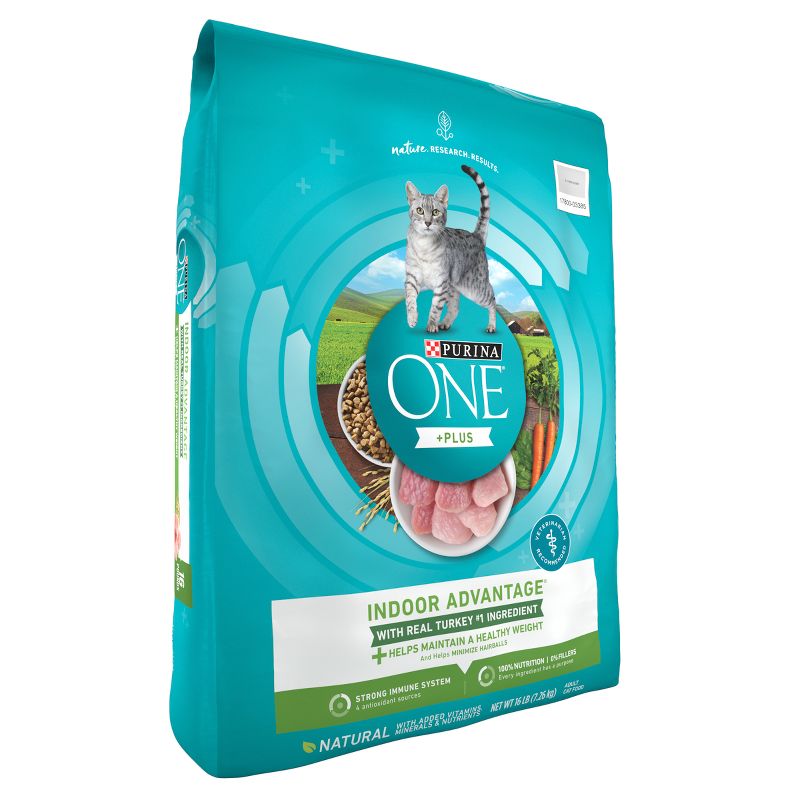 Purina ONE Indoor Advantage Natural Dry Cat Food with Turkey for Indoor Cats, 5 of 11
