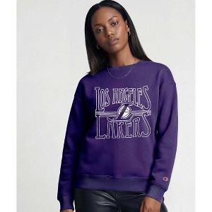 NBA Los Angeles Lakers Women's Crew Neck Fleece Sweatshirt - XL