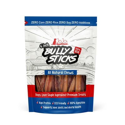 American Pet Supplies Natural Beef Bully Stick Dog Treats - 6" Standard (4-Pack)