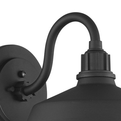 Black Iron 10.5" Rustic Barn Outdoor Wall Light