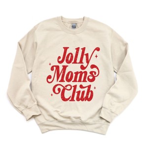 Jolly Mom's Club Distressed - Women's Graphic Sweatshirt - 1 of 4