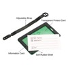 Unique Bargains PVC Adjustable Strap Backpack Travel ID Luggage Tag 2 Pcs - 4 of 4