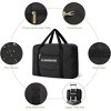 Hachikiko Foldable Travel Duffel Bag, Lightweight Weekender Overnight Bag for Men & Women - 3 of 4