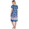 Casual Nights Women's Round Neck Mu-Mu Housecoat Lounger - 3 of 4