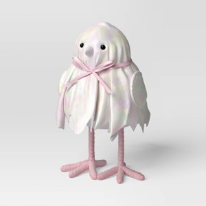 Featherly Friends™ Shimmer Ghost Bird Figurine - Hyde and EEK! Boutique™ White - 1 of 3