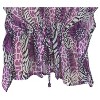 LA LEELA Women's Beachwear Swimsuit Coverups for Women Summer Swim Beach Dress Cover Ups for Women Hawaiian Bathing Suit M-L Purple,Animal Icon - 3 of 3
