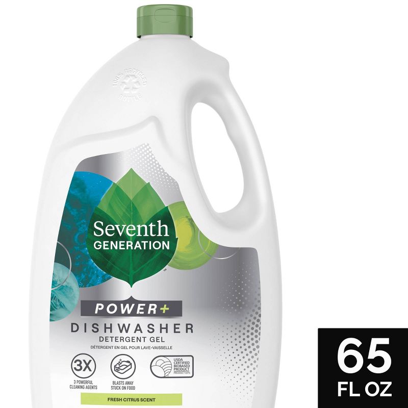 Seventh Generation Ultra Power Plus Dishwasher Detergent Gel - 65oz, 1 of 11