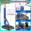 Skirfy 2 in 1 Kids Basketball Hoop, Toddler Basketball Hoop Indoor Mini Adjustable Poolside Basketball Goals with Ball Pump, Blue - 4 of 4