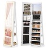 Jewelry Cabinet Standing Spinning Jewelry Armoire Organizer Box - 2 of 4