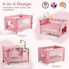 GOTGELIF 28"x39" 5-in-1 Baby Playard with Bassinet, Bedside Sleeper, Changing Table, Travel Crib & Activity Center - 3 of 4