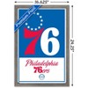 Trends International NBA Philadelphia 76ers - Logo 21 Framed Wall Poster Prints - 3 of 4