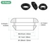 Unique Bargains Rubber Corrosion-Resistant Snap-in Locking Hole Plugs Black - 3 of 4