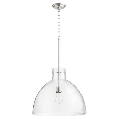 Quorum Lighting 1 - Light Pendant in  Satin Nickel