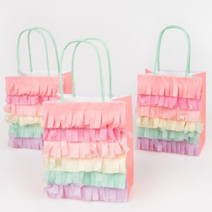 Meri Meri Meadow Unicorns Fringe Party Bags (Pack of 8) - 1 of 2