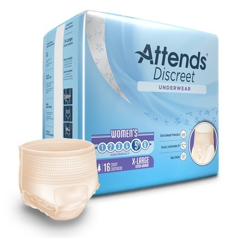 Attends Discreet Disposable Underwear Female Pull On With Tear