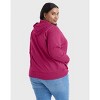 Hanes Just My Size EcoSmart Women's Full-Zip Fleece Hoodie (Plus Size) - 3 of 4