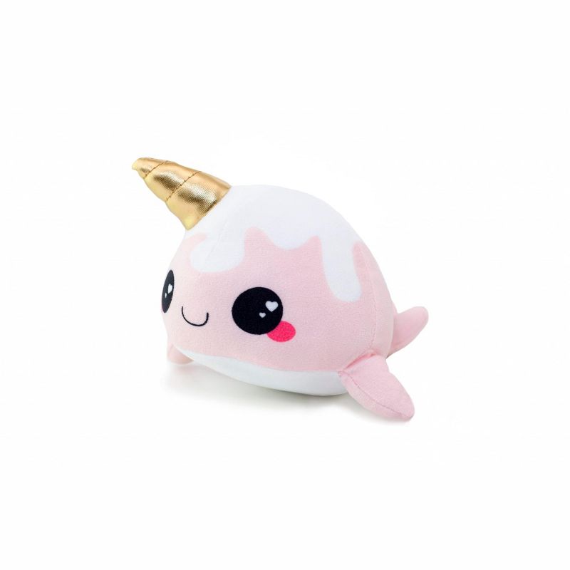 Seven20 Glitter Galaxy 6-Inch Ice Cream Cone Horn Pink Narwhal Collectible Plush, 3 of 8