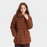 Women's Mid Length Relaxed Puffer Jacket - A New Day™