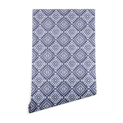 2"x10" Holli Zollinger Shakami Wallpaper Blue - Deny Designs