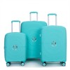 FATMOON Hardshell Suitcase Double Spinner Wheels PP Luggage Sets Lightweight Durable Suitcase with TSA Lock,3-Piece Set (20/24/28) - 2 of 4