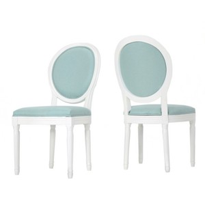 Phinnaeus Dining Chair - Light Blue (Set of 2) - Christopher Knight Home