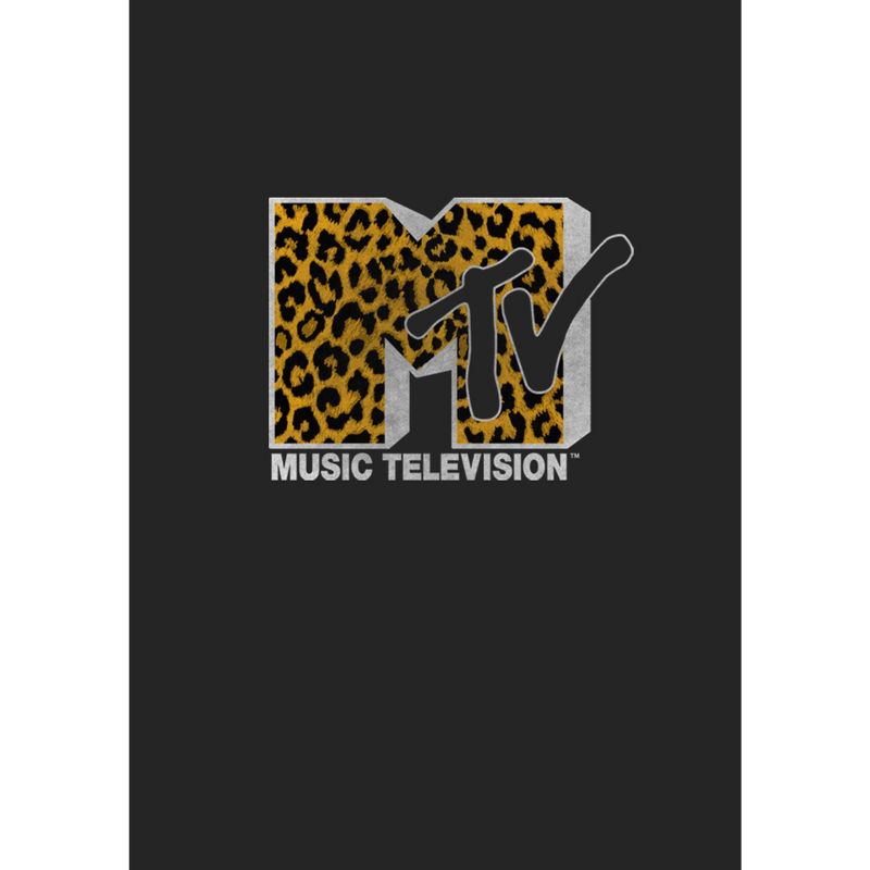 Men's MTV Cheetah Print Logo T-Shirt, 2 of 6