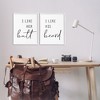 Stupell Industries Her Butt His Beard Funny Romantic, 16" x 20" - 2 of 4