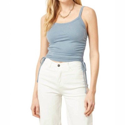 Women's Shirred Cropped Cami - entro