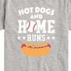 Boys' - Instant Message - Hot Dogs And Home Runs Short Sleeve Graphic T-Shirt - 2 of 4