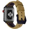 Worryfree Gadgets Leather  Apple Watch, Band for iWatch Series 8 7 6 5 4 3 2 1 Genuine Leather Replacement Band Bracelet Smart iWatch Accessories - 3 of 4