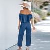 Women's Chic Off-Shoulder Jumpsuit for Effortless Style - Cupshe - 3 of 4